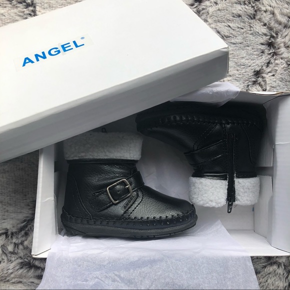 L'Amour & Angel (3 infant) black UNISEX boots NEW IN BOX. - Picture 9 of 9